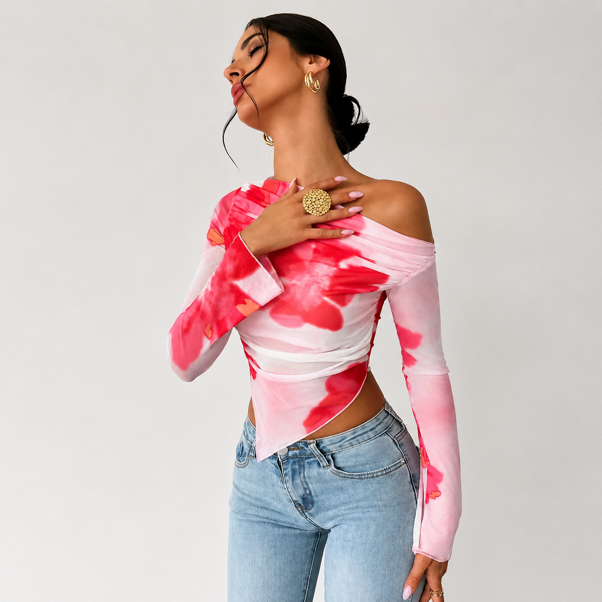 Sweet Spice Mesh Top