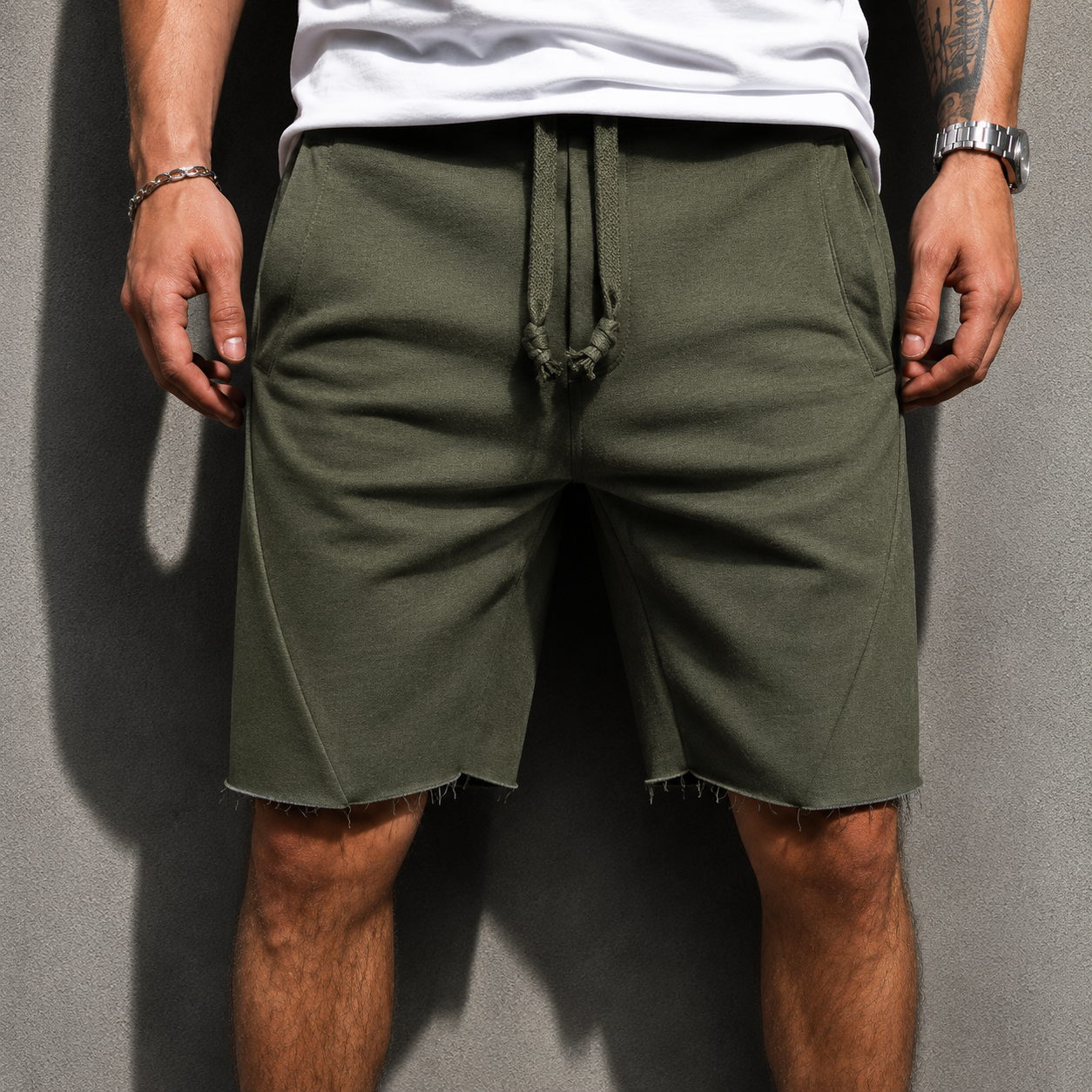 Loose Hem Lounge Shorts