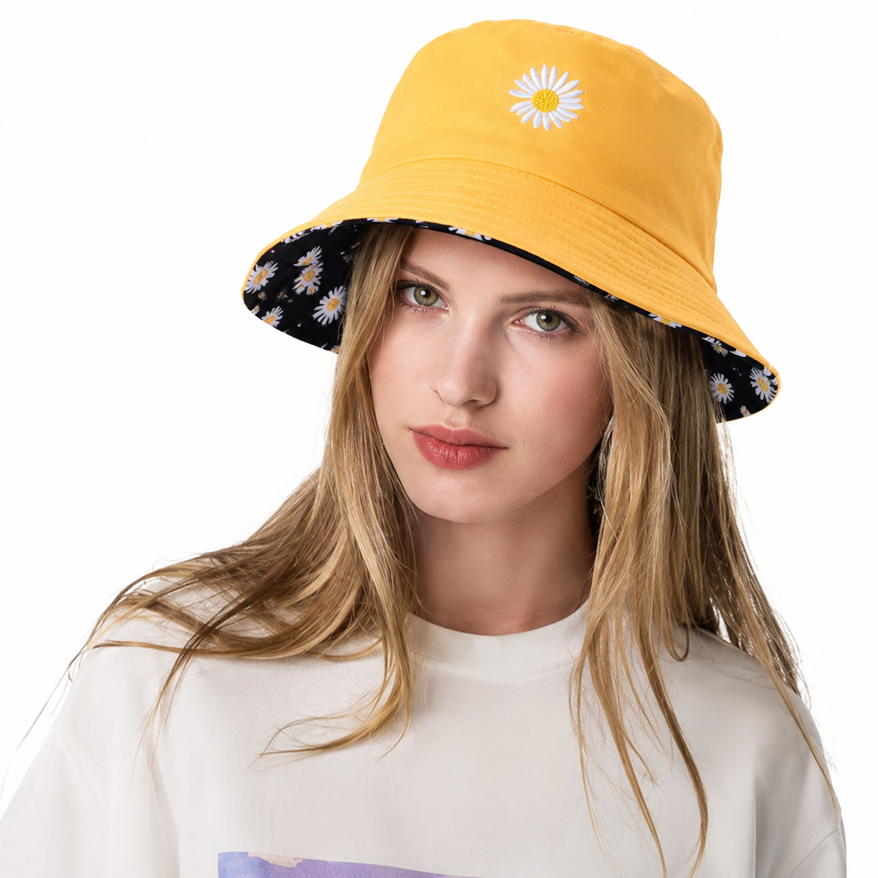 Sunny Daisy Reversible Hat