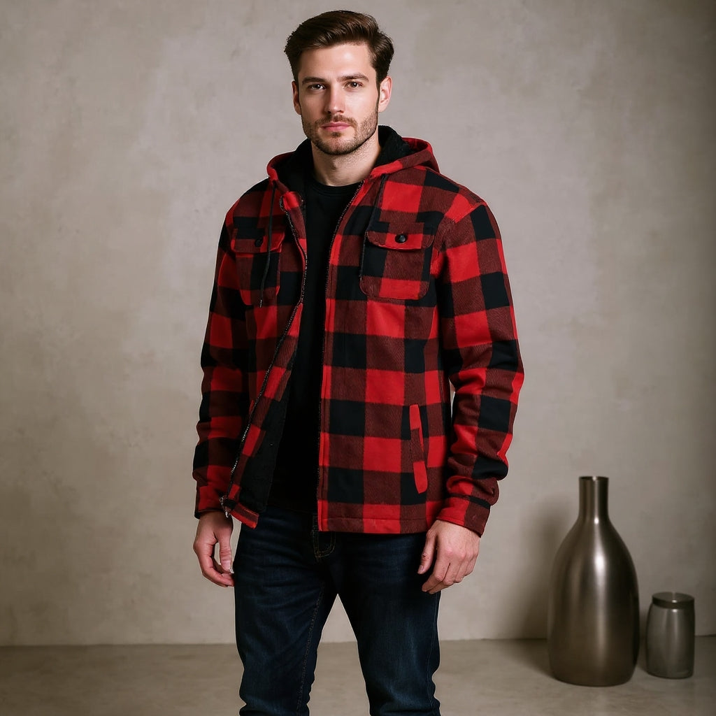 Crimson Plaid Jacket