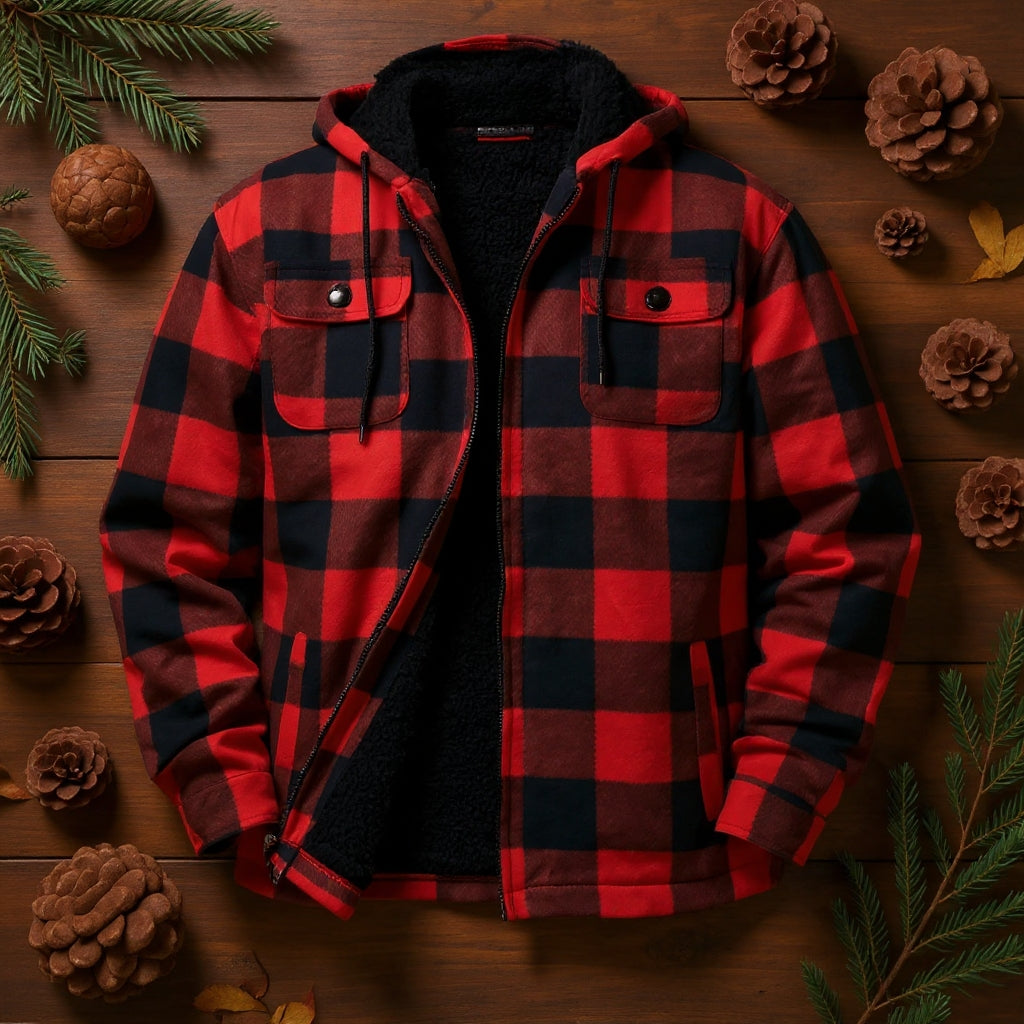 Crimson Plaid Jacket