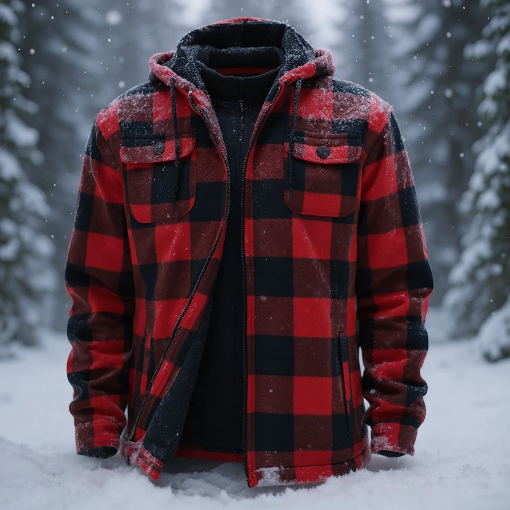 Crimson Plaid Jacket