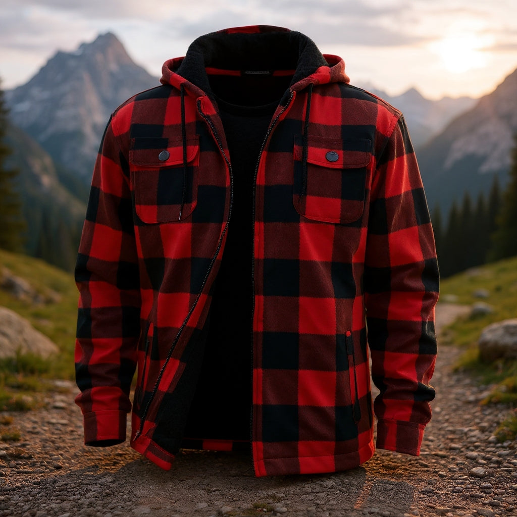 Crimson Plaid Jacket