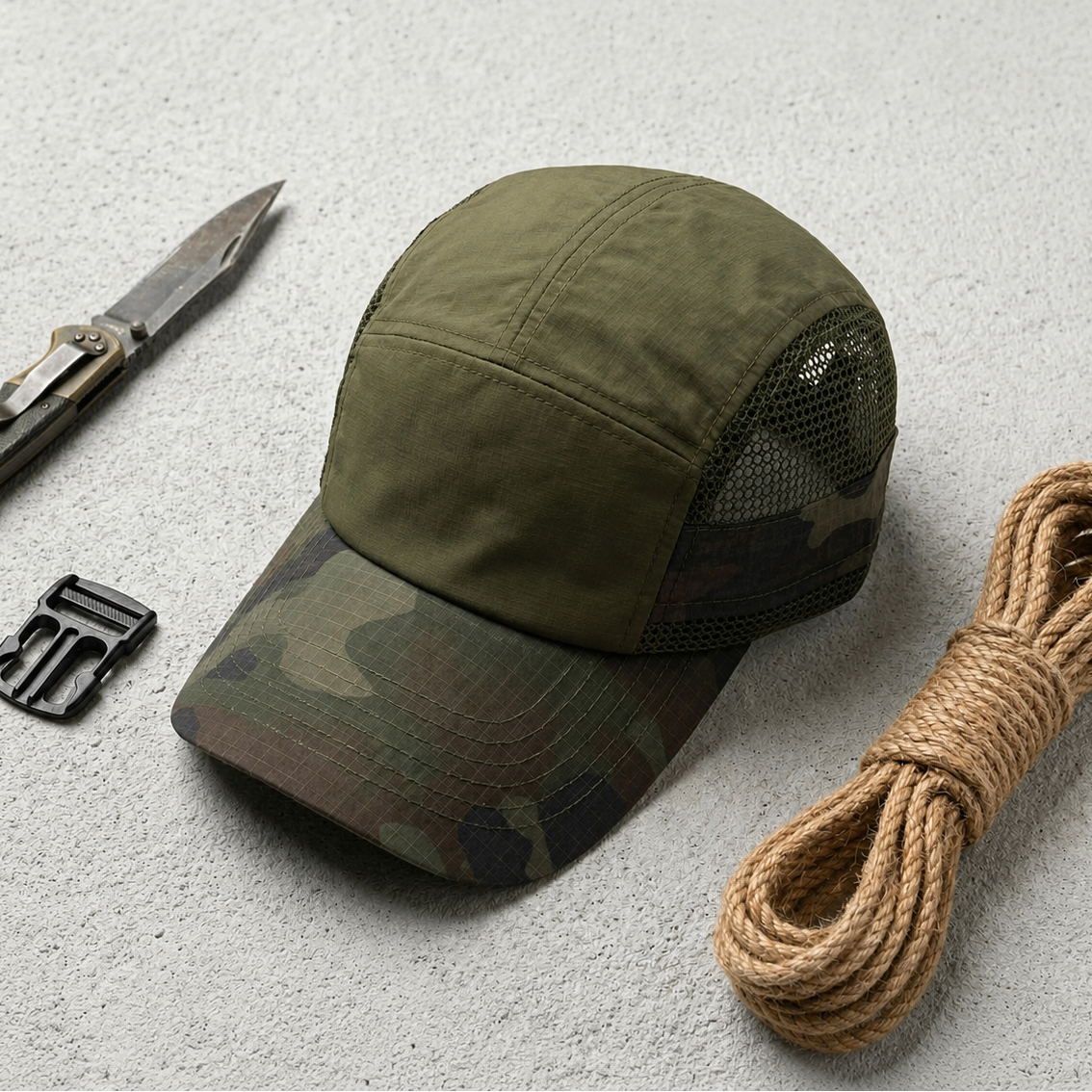 Tactical Mesh 5-Panel Cap