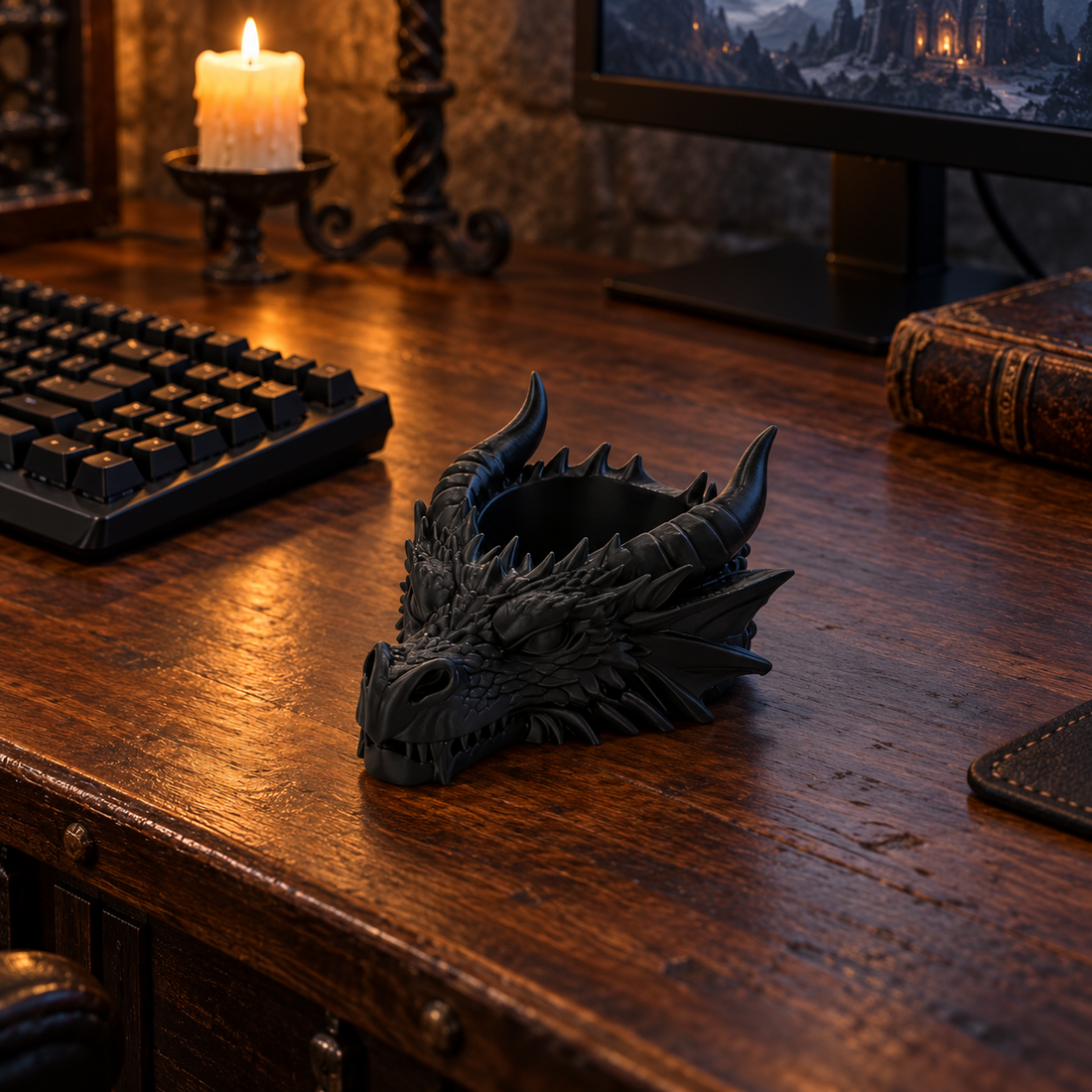 Obsidian Dragon Tray