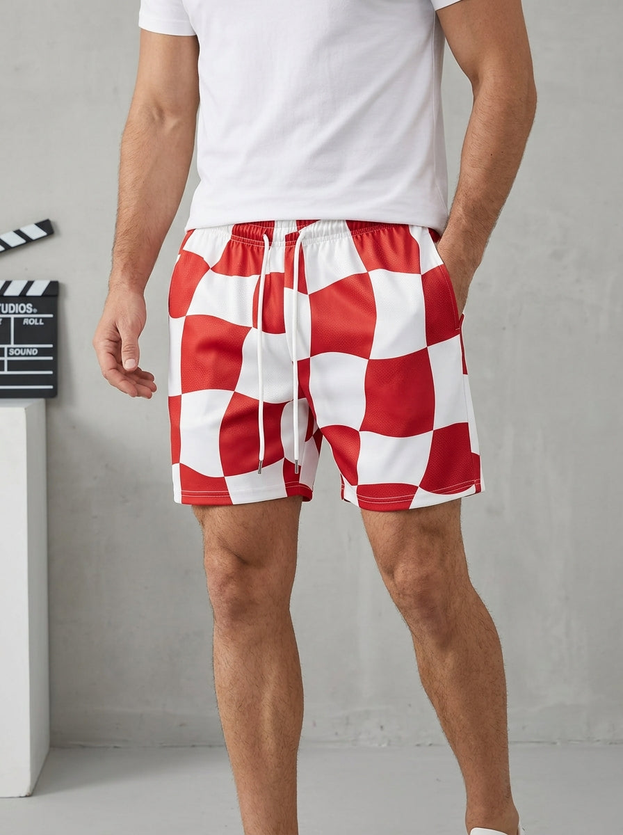 Checkerboard Lounge Shorts