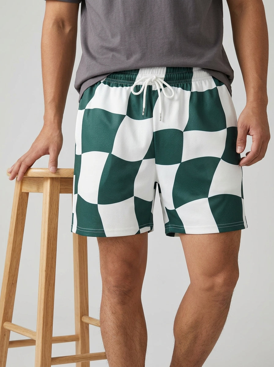 Checkerboard Lounge Shorts