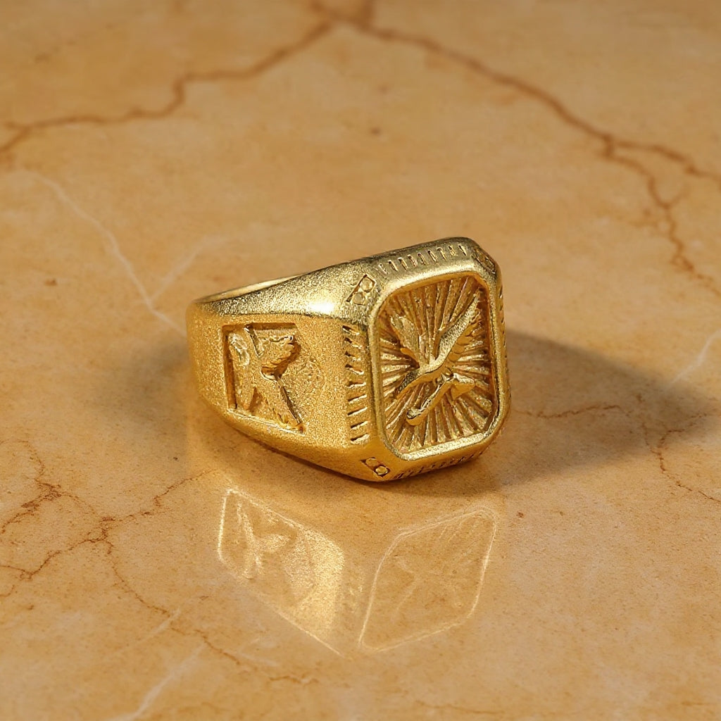Eagle Crest Signet Ring