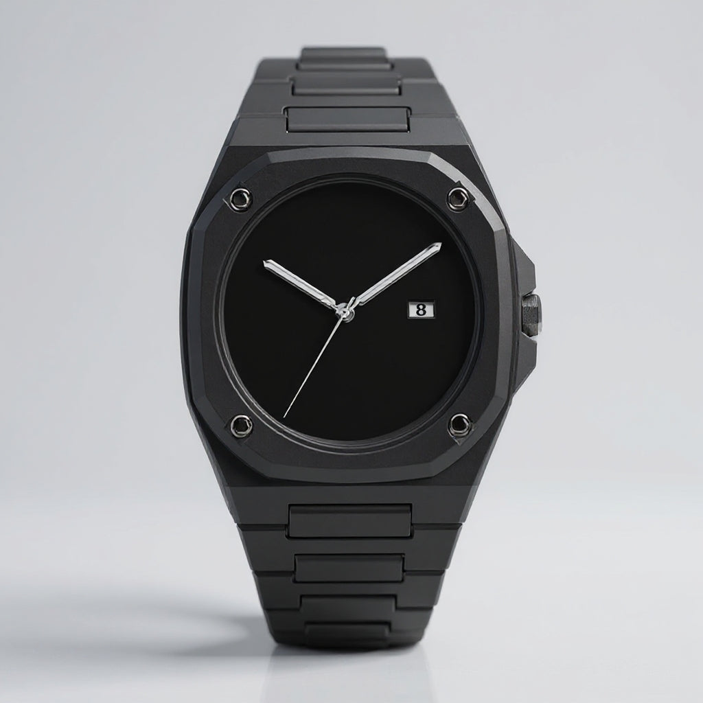 Slate Chrome Quartz Watch