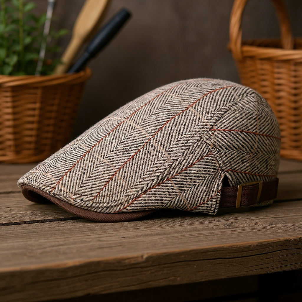 Oxford Grid Plaid Cap
