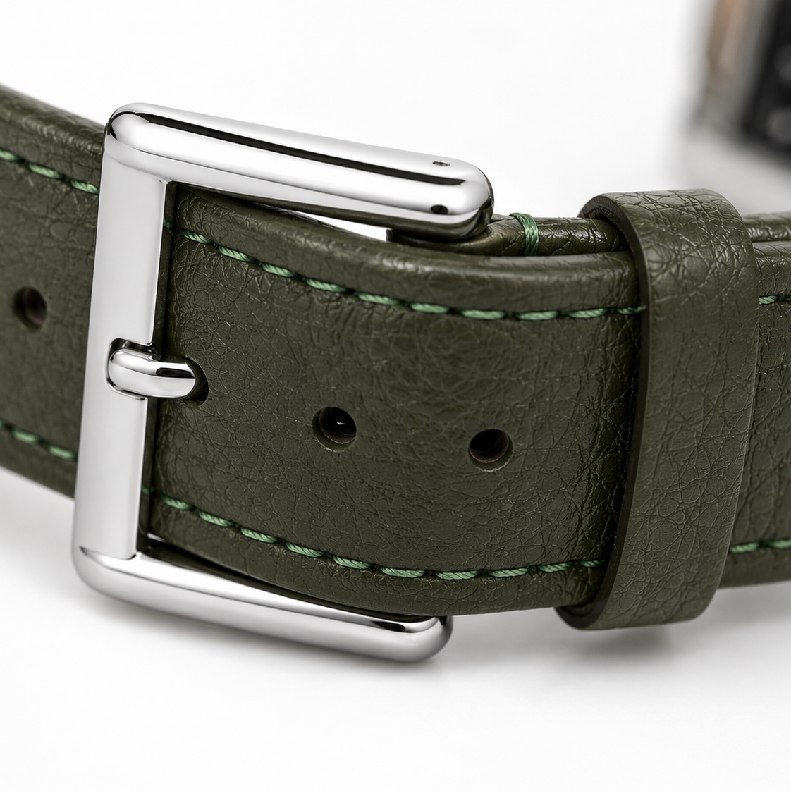 Noir Spade Leather Watch