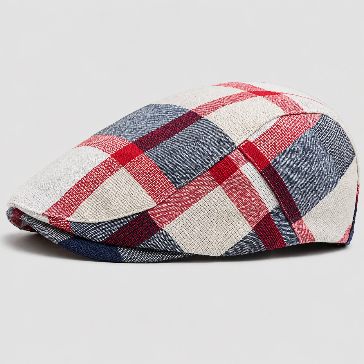 Classic Plaid Beret Cap