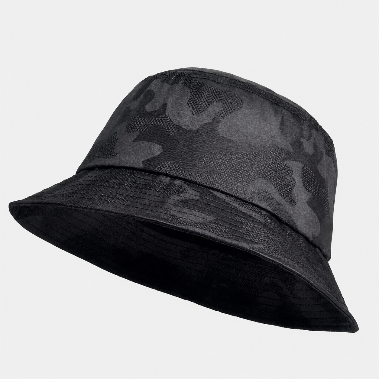 Black Camo Bucket Hat