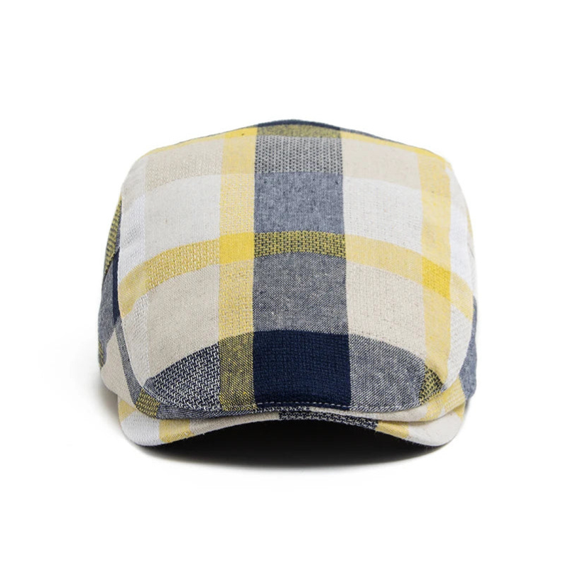 Classic Plaid Beret Cap
