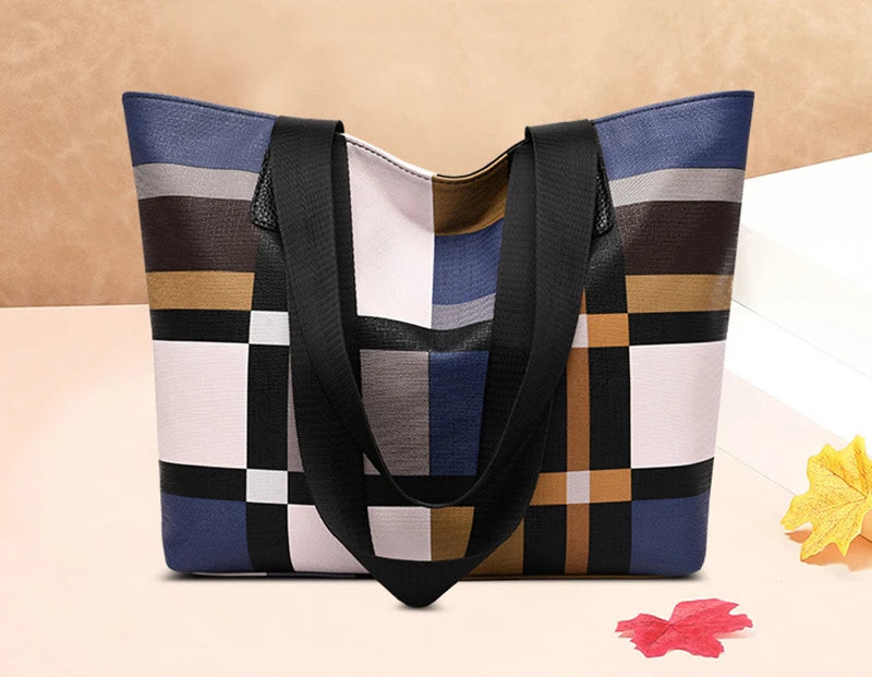 Plaid Elegance Tote