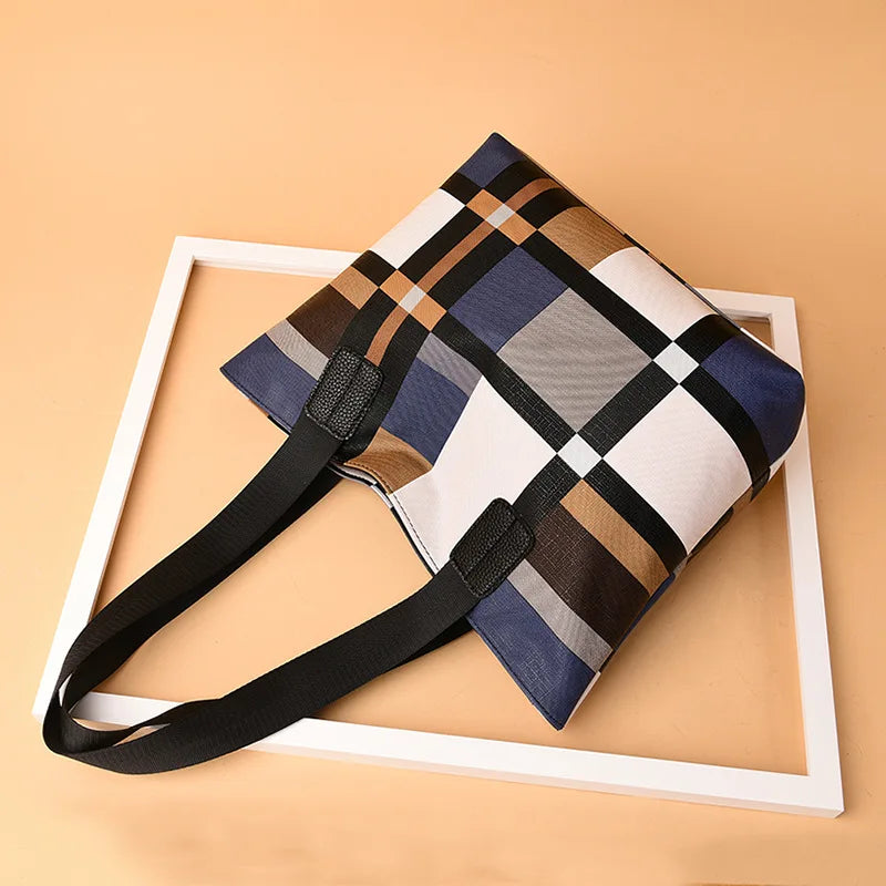Plaid Elegance Tote