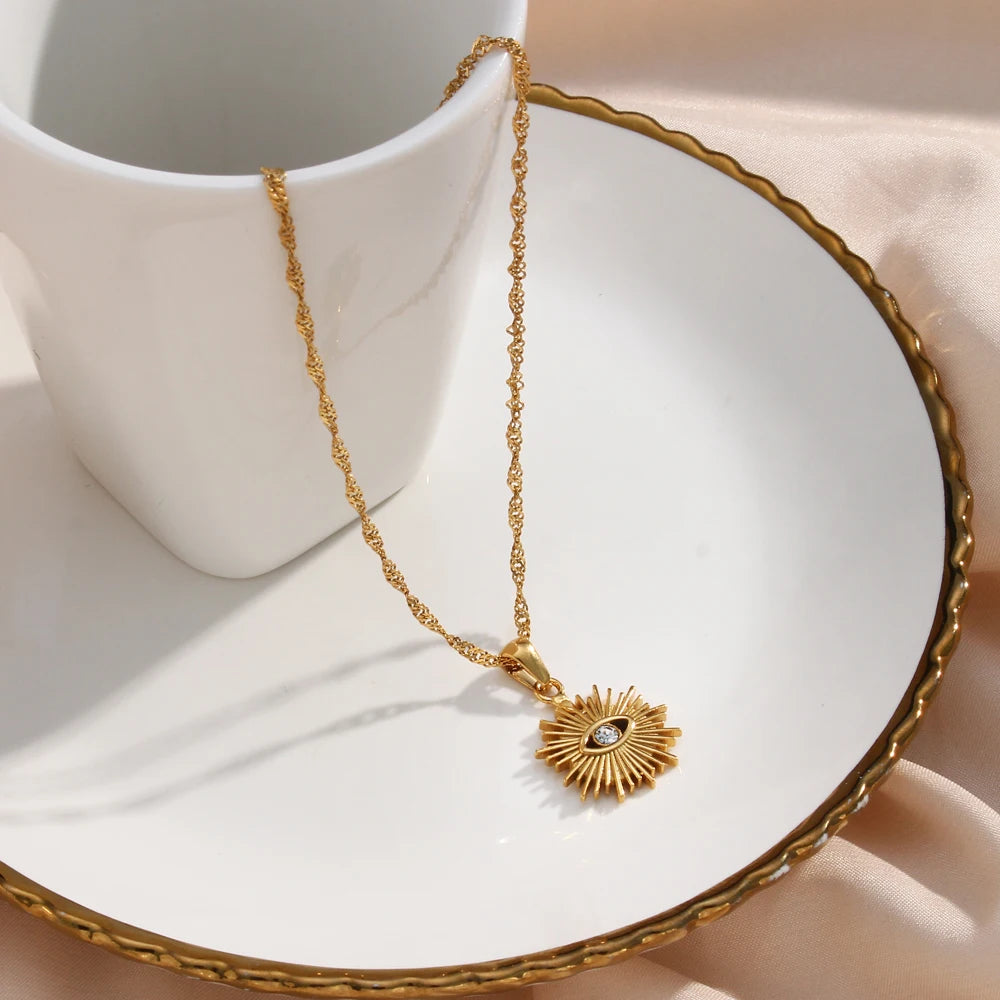 Sacred Eye Sun Pendant