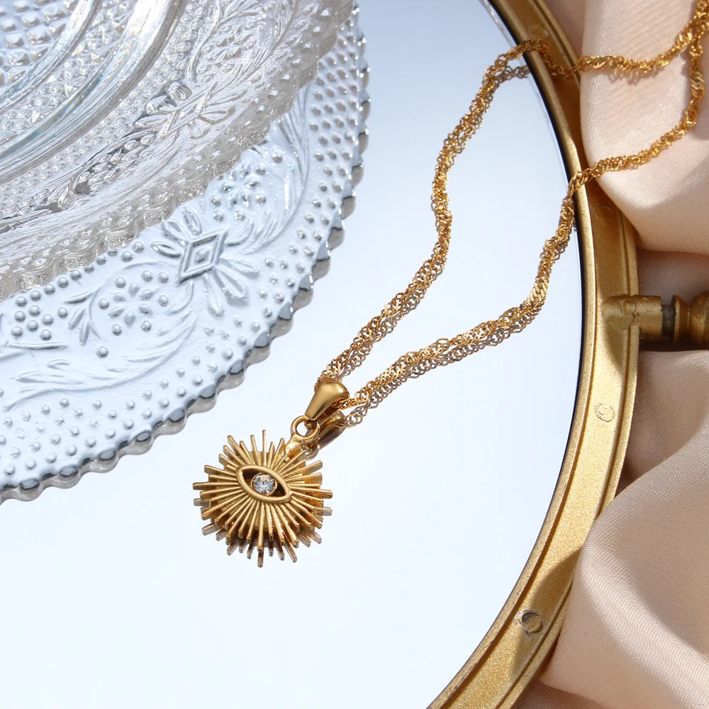 Sacred Eye Sun Pendant