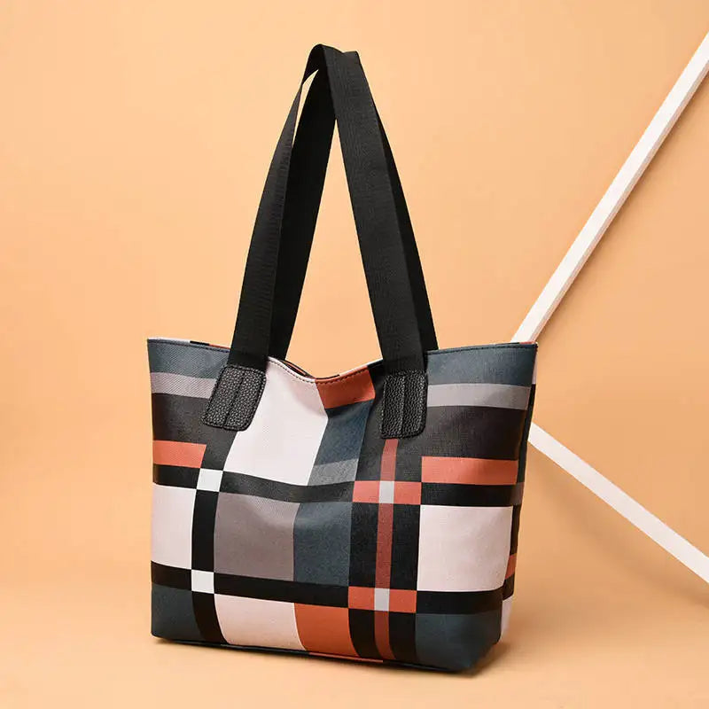 Plaid Elegance Tote