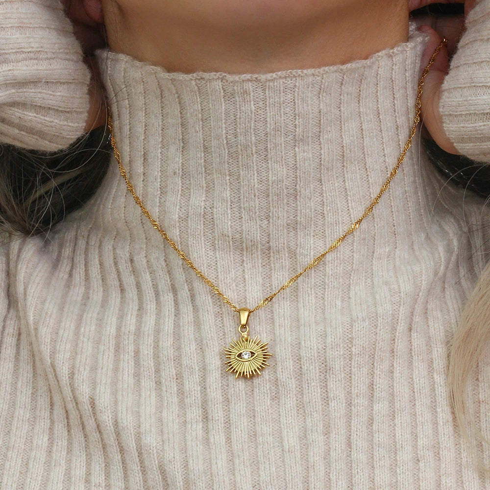 Sacred Eye Sun Pendant