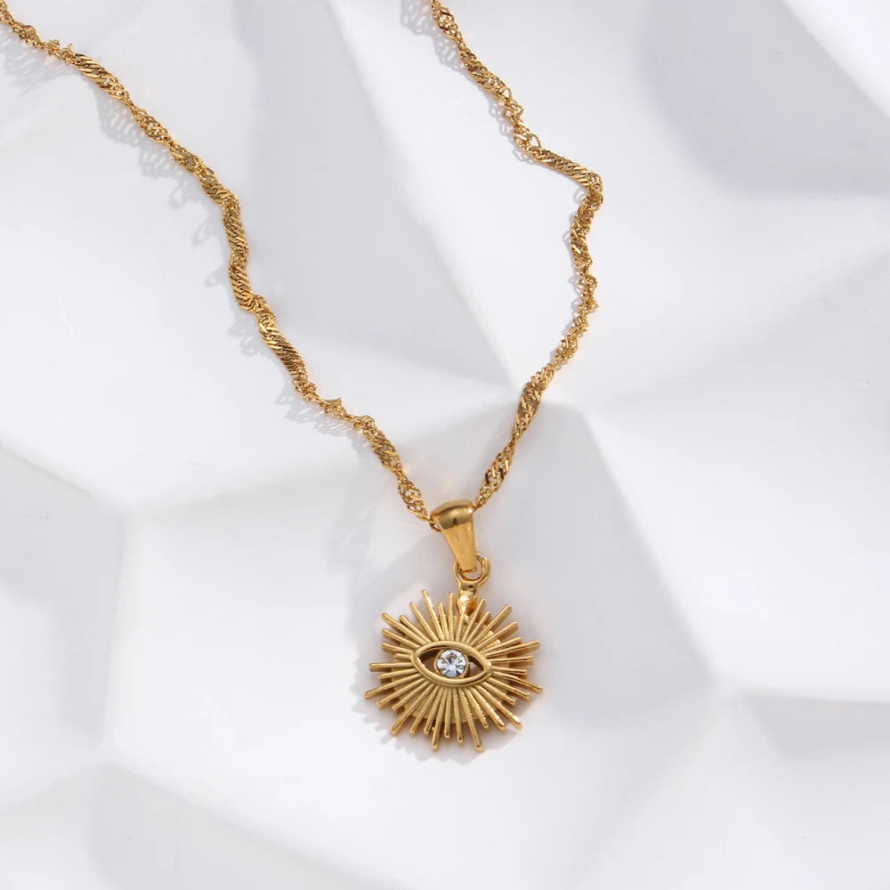 Sacred Eye Sun Pendant