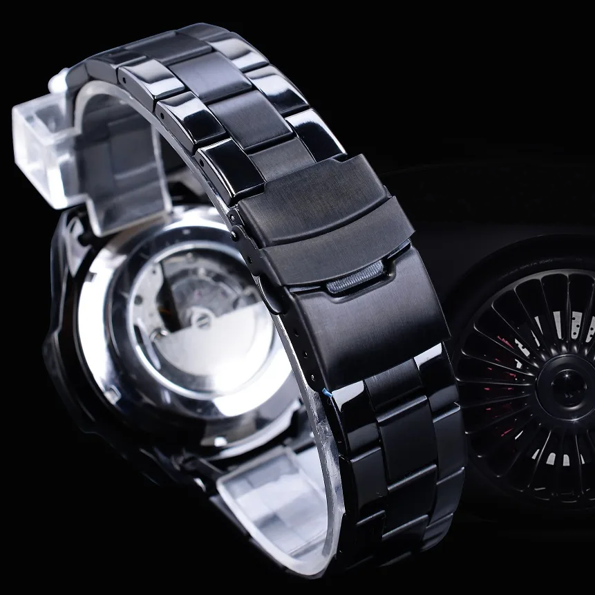 Three Dial Steel Chrono