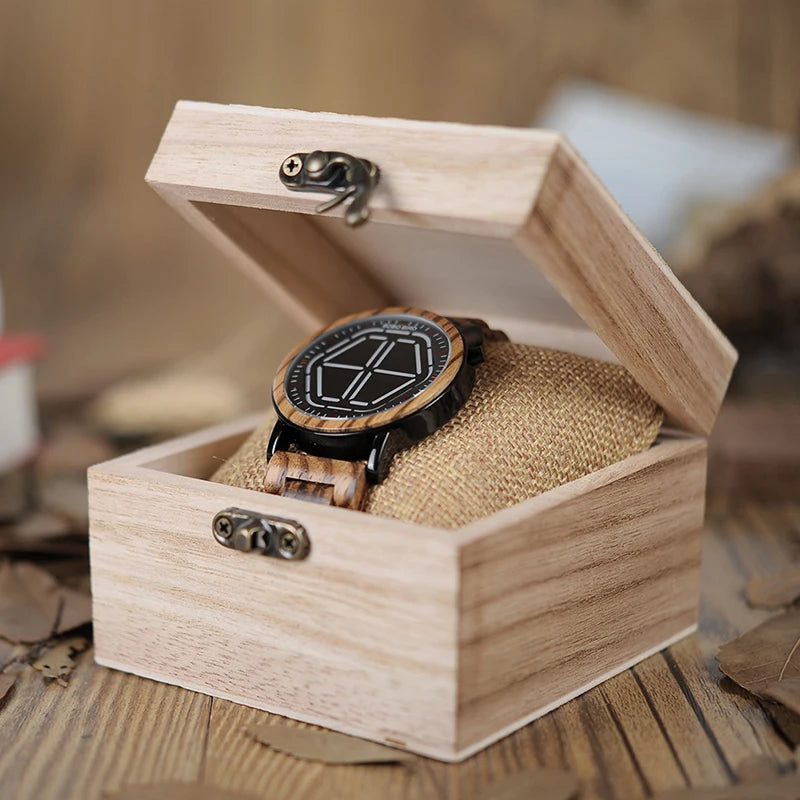 Fusion Wood Digital Timepiece