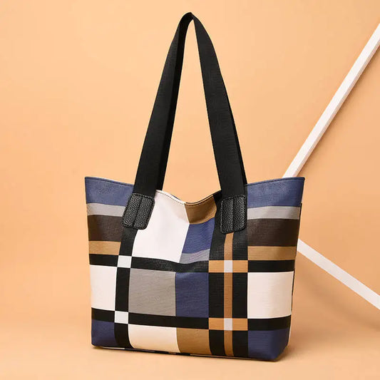 Plaid Elegance Tote