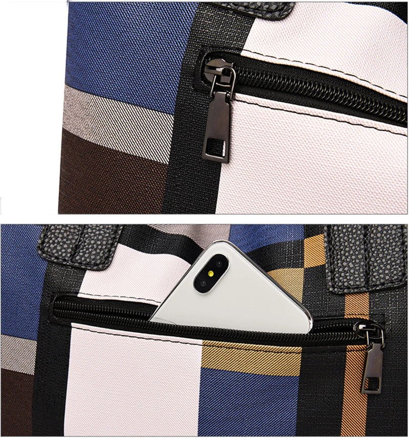 Plaid Elegance Tote