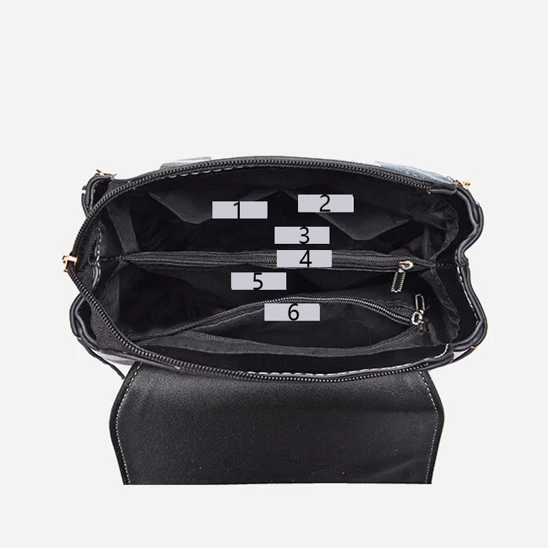 Elegance Plaid Leather Pack