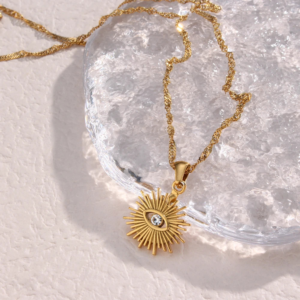 Sacred Eye Sun Pendant