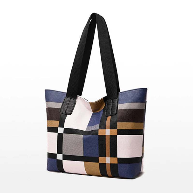 Plaid Elegance Tote