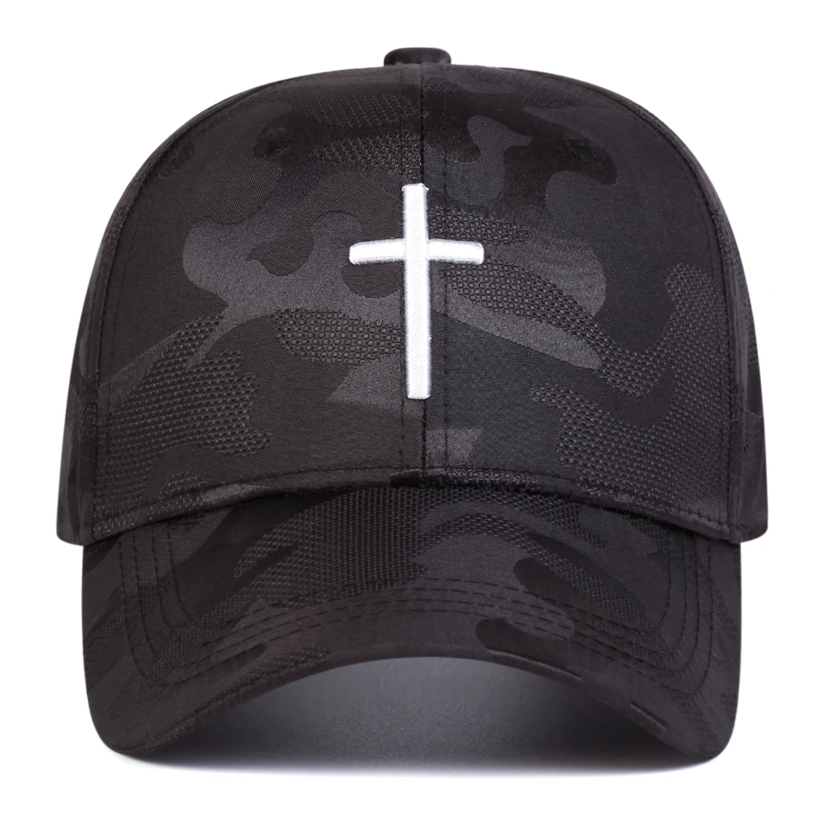 Black Camo Cross Cap