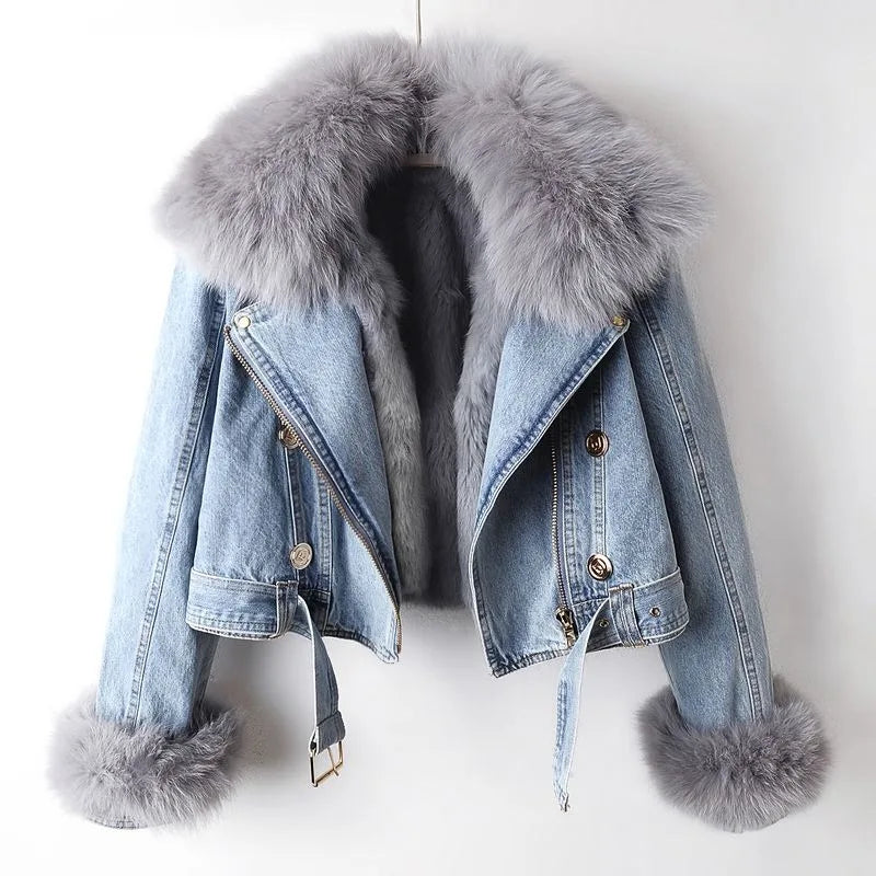Arctic Fur Denim Jacket