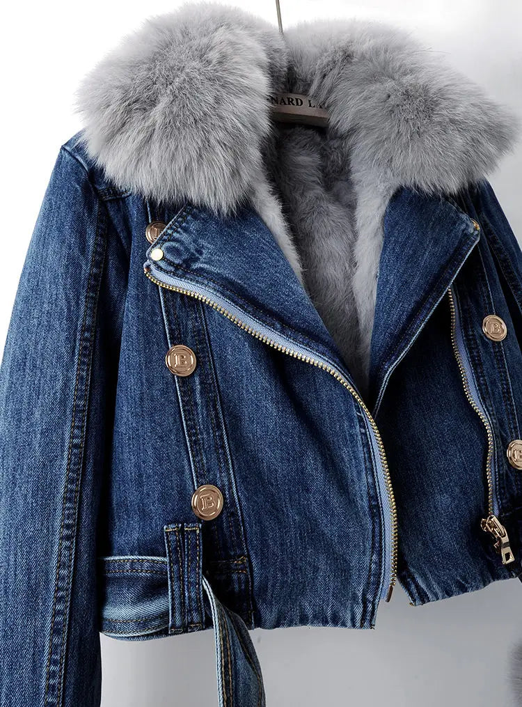 Arctic Fur Denim Jacket