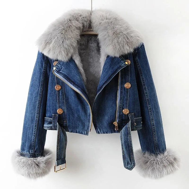 Arctic Fur Denim Jacket