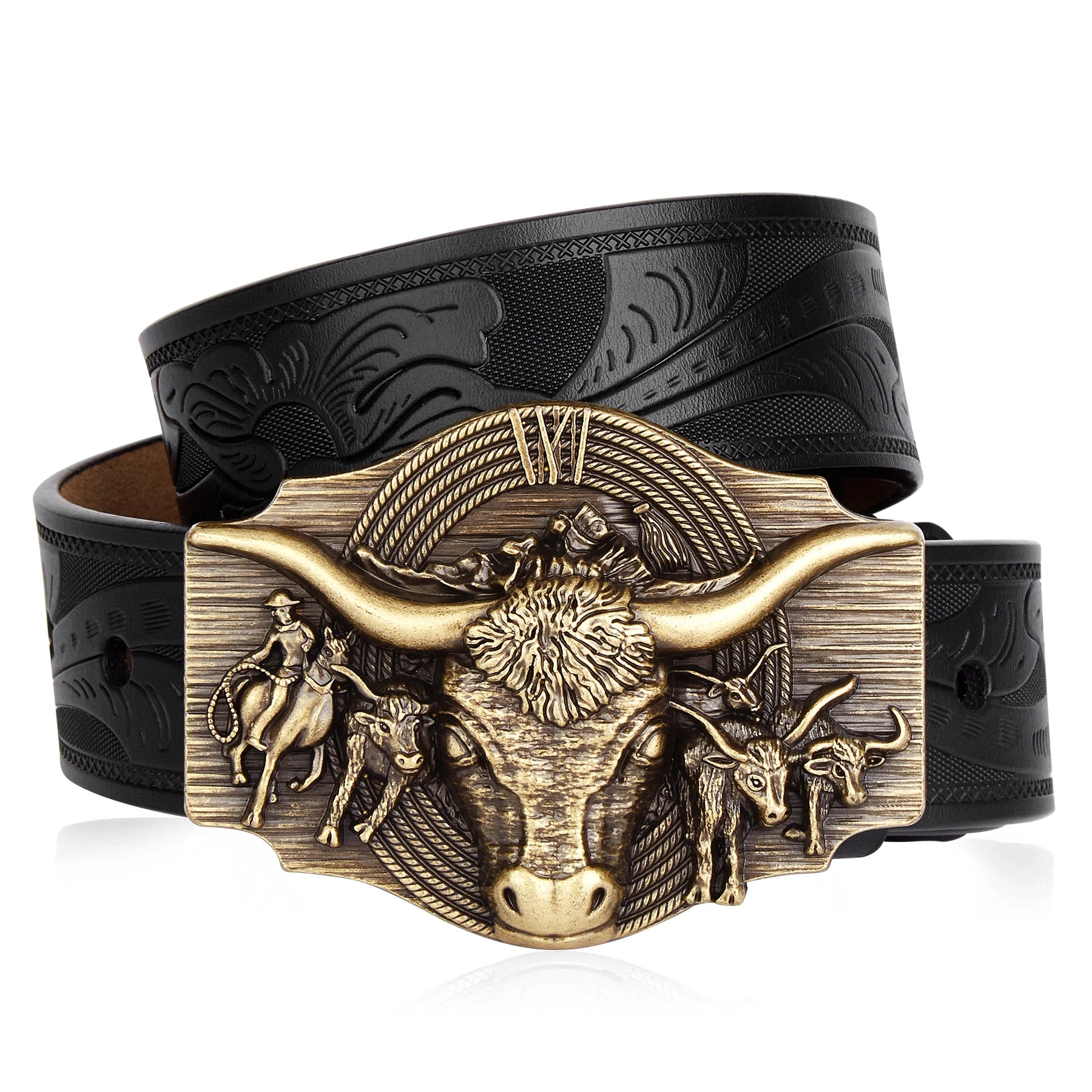 Iron Bull Genuine Leather Belt