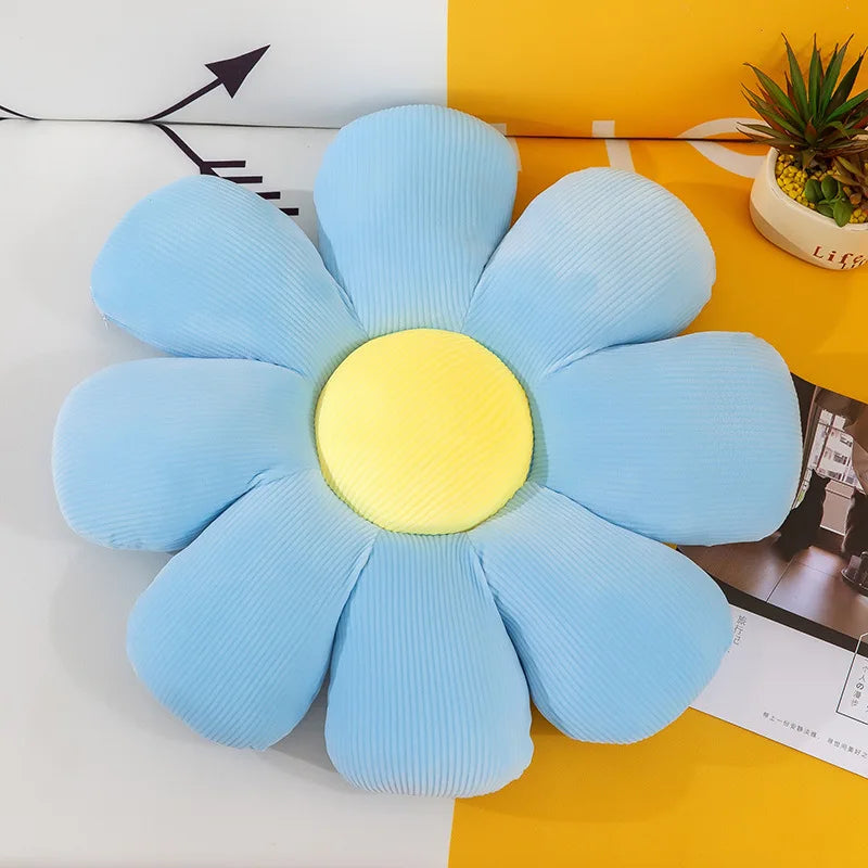 Daisy Flower Cozy Plush Cushion
