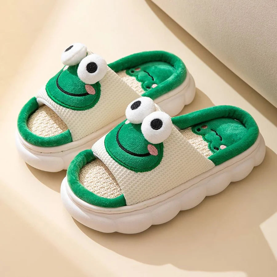 Cozy Frog Slippers