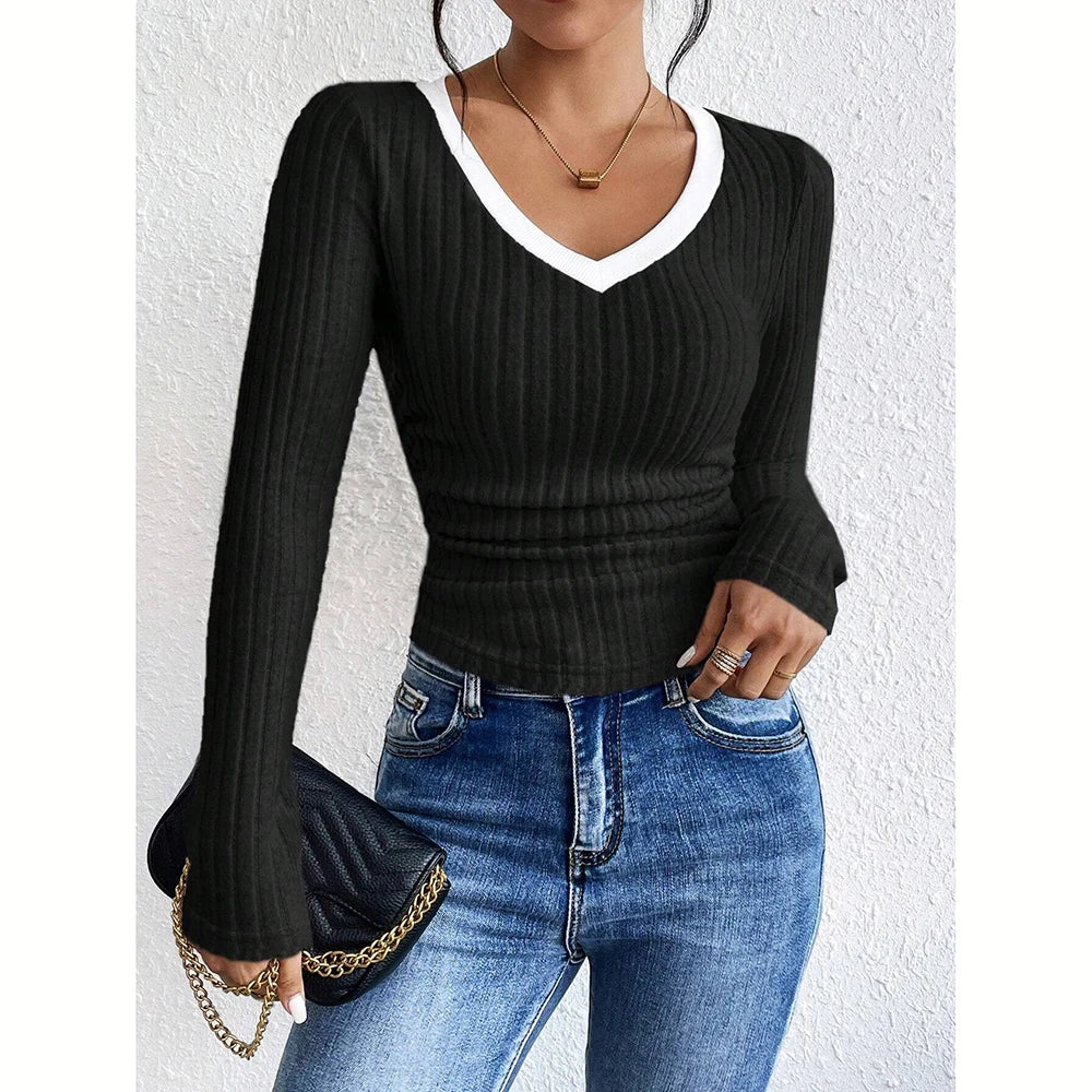 Chic Blend V-Neck Top