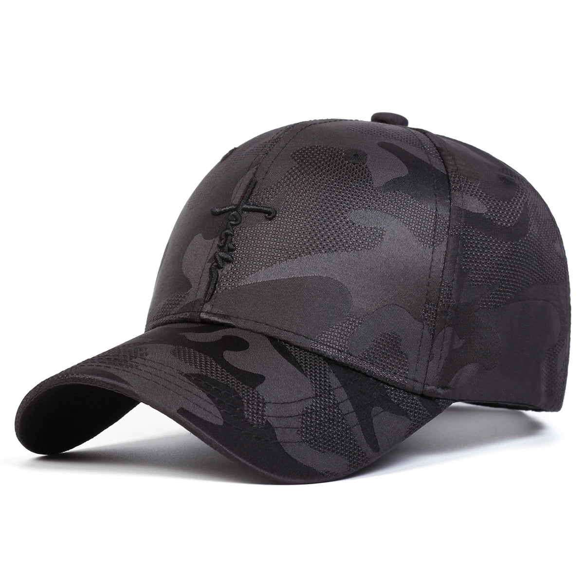 Black Camo Faith Cap