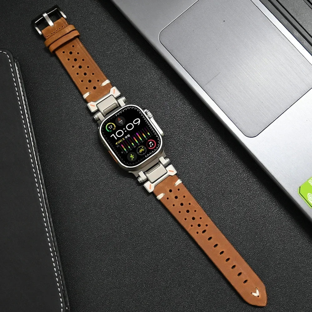 Luxury Craft Leather Apple Watch Band