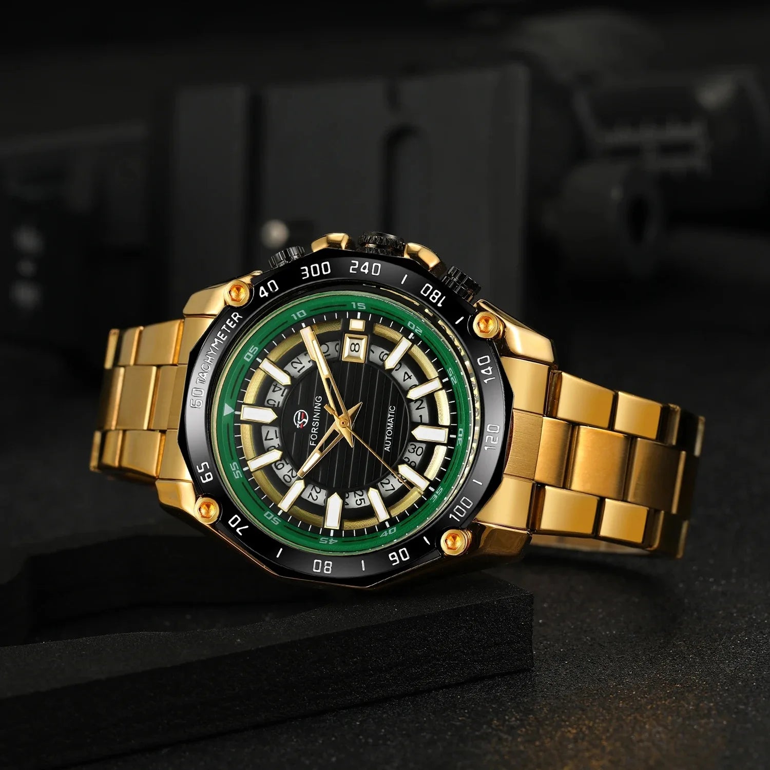 Phantom Steel Automatic Skeleton Watch