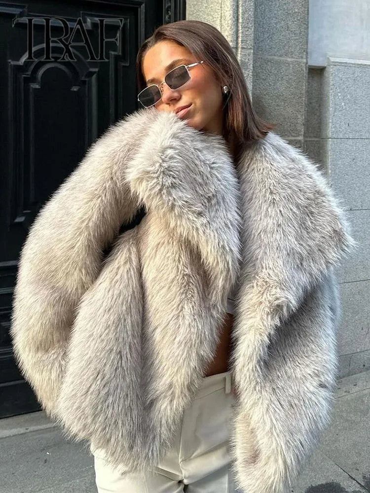 Ivory Chic Fur Jacket