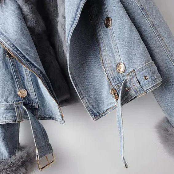 Arctic Fur Denim Jacket