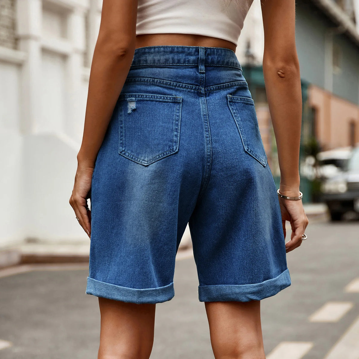 Relaxed Fit Vintage Wash Shorts
