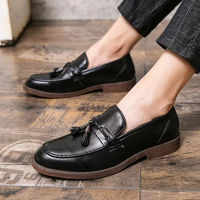 Classic Split Leather Loafers