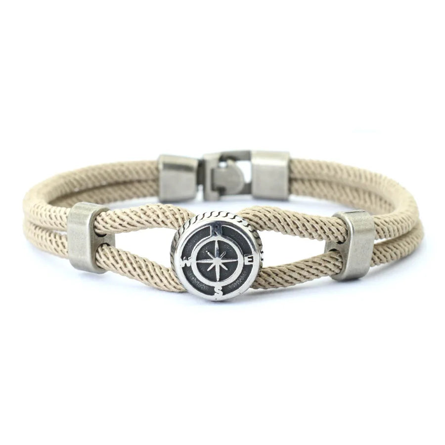 Viking Compass Rope Bracelet