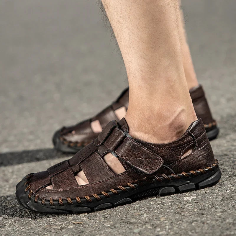 Bravon Leather Sandals