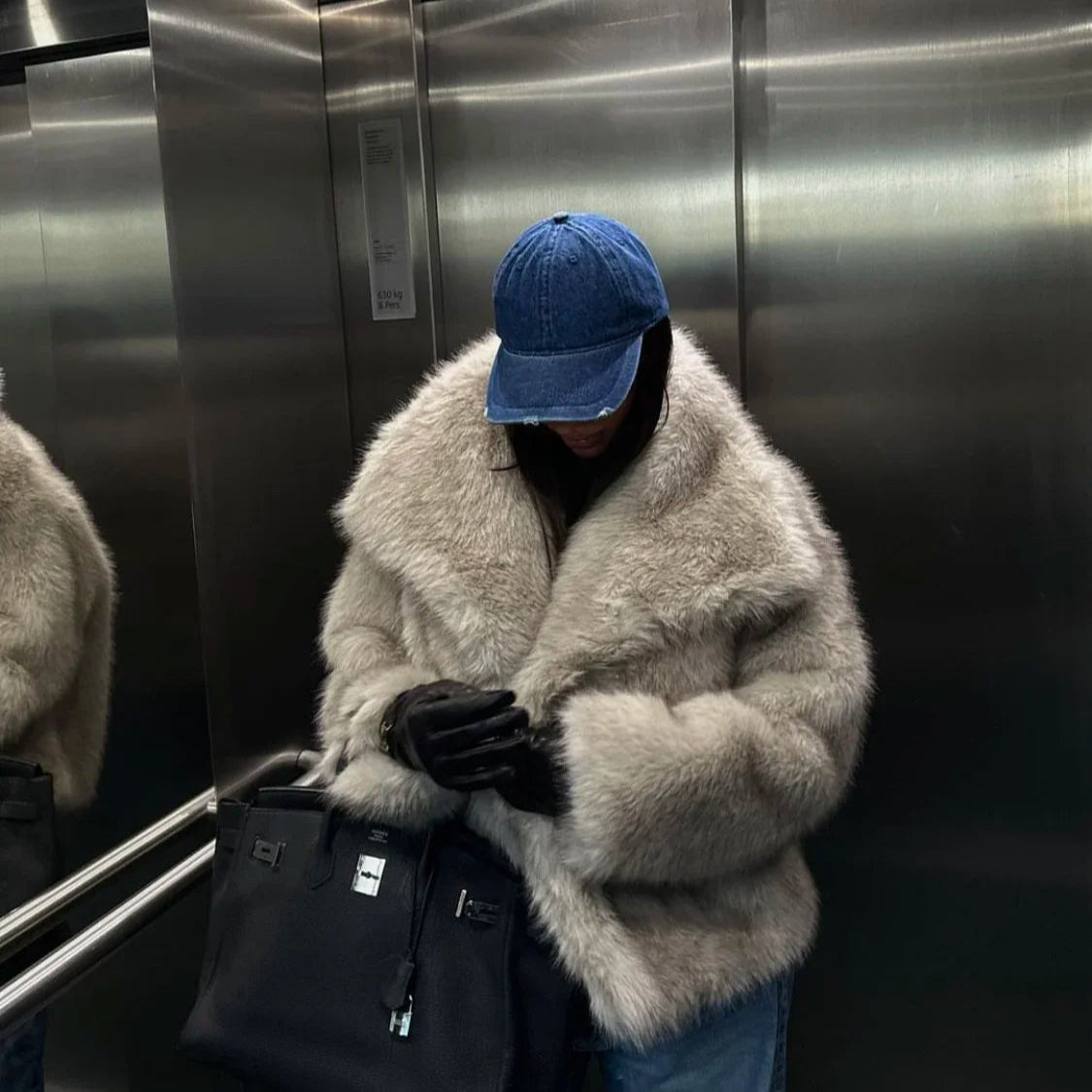 Ivory Chic Fur Jacket